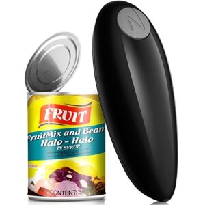 One Touch Electric Can Opener Easy Open Any Can Sizes with No Sharp Edge, Food Safe Battery Operated Handheld Can Opener, Kitchen Gadget Gift for Chef, Women and Senior with Arthritis