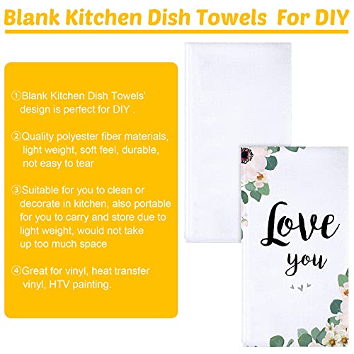 Sublimation Blank Towels, DIY Microfiber Kitchen Towels, Modern Multi Purpose Dish Towels for Kitchen Cleaning, 16 x 24 Inch (3 Pieces) | The Storepaperoomates Retail Market - Fast Affordable Shopping