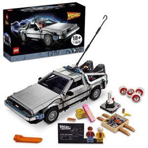 LEGO Icons Back to The Future Time Machine 10300 Building Set for Adults (1872 Pieces)