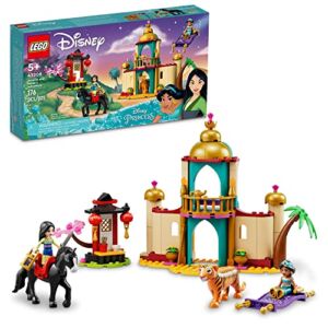 LEGO Disney Princess Jasmine and Mulan’s Adventure 43208 Building Toy Set for Kids, Girls, and Boys Ages 5+ (176 Pieces)
