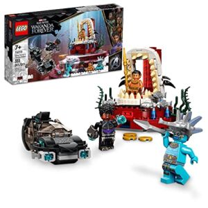LEGO Marvel Black Panther Wakanda Forever King Namor’s Throne Room 76213 Building Kit; Building Toy Set for Kids Boys and Girls Ages 7 and up (355 Pieces)