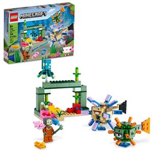 LEGO Minecraft The Guardian Battle 21180 Building Toy Set for Kids, Boys, and Girls Ages 8+ (255 Pieces)