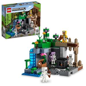 LEGO Minecraft The Skeleton Dungeon 21189 Building Toy Set for Kids, Boys, and Girls Ages 8+; Includes a Spawner and Cave Explorer; Fun Gaming Gift (364 Pieces), Multicolor