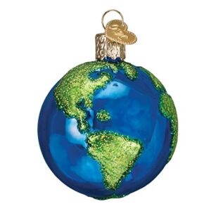 Old World Christmas Ornaments: Outer Space Gifts Glass Blown Ornaments for Christmas Tree, Planet Earth