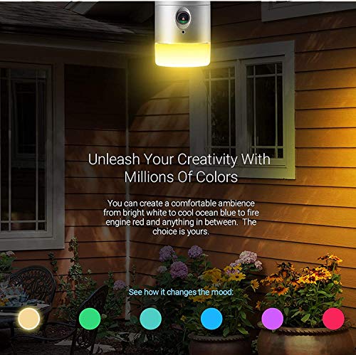 Zmodo Torch 360 Smart Home Garden Door Light Wireless Camera, Outdoor Wide Angle, Motion Alert, Silver, without Infrared Night Vision | The Storepaperoomates Retail Market - Fast Affordable Shopping