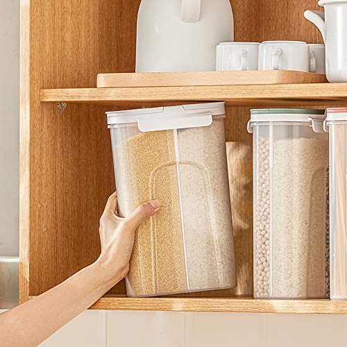 Poeland Storage Jars Canisters with Built-in partition / 4 compartments for Spaghetti Pasta Noodles Cereal – White | The Storepaperoomates Retail Market - Fast Affordable Shopping