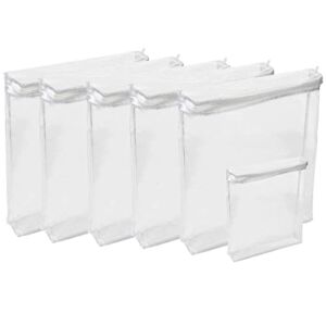Houseables Plastic Storage Bags, Zipper Case, Clear, 18″ x 15″, 5 Pack, Vinyl, Moth Proof, for Blanket, Linen, Sweater, Bed Sheet, Quilt, Clothes, Pillow, Comforter, Foldable