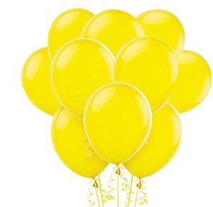 Latex Balloons, 100-Pack, 12-Inch, Yellow Balloons (100)