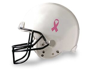 Breast Cancer Awareness Football Helmet Decals – Pink Ribbon Decals for Breast Cancer Awareness (25 Decals)