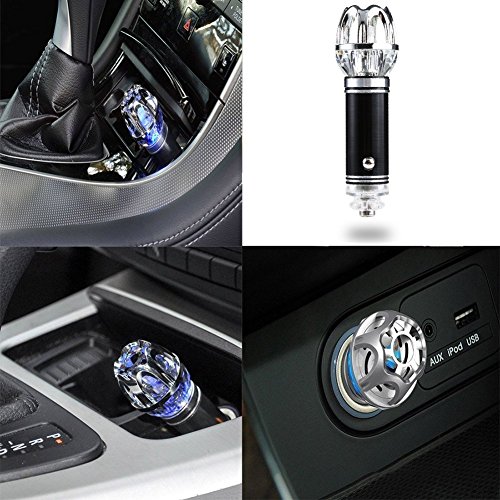 LIGHTSMAX NEW Auto Car Air Purifier, Car Air Freshener and Ionic Air Purifier (Black) | The Storepaperoomates Retail Market - Fast Affordable Shopping