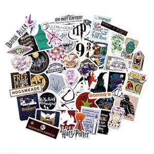 Conquest Journals Harry Potter Wizarding World Vinyl Stickers, Set of 50 Unique Stickers, Waterproof and UV Resistant, Great for All Your Gadgets, Potterfy All The Things