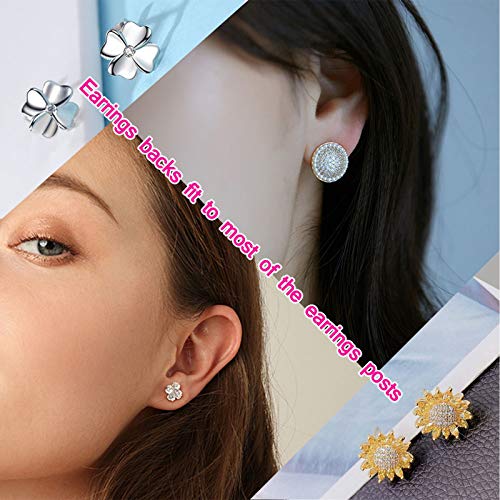 450PCS Earring Posts Stainless Steel Flat Pad,Hypoallergenic Stud Earrings with Butterfly and Rubber Bullet Earring Backs for Jewelry DIY Making Findings (Silver) (Silver) | The Storepaperoomates Retail Market - Fast Affordable Shopping