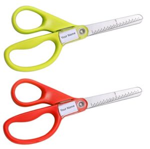 Stanley Scissors Guppy 5-Inch Blunt Tip Kids Scissors, Comfortable, Long Lasting, Assorted Colors – Pack of 2 (SCI5BT-2PK),Pointed Tip
