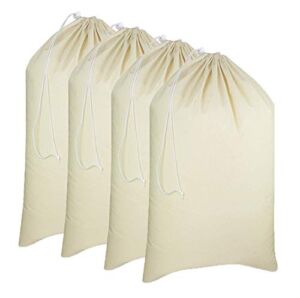Simpli-Magic 79164 Canvas Laundry Bags (Pack of 4) Size: 28″ x 36″, Versatile – Multi Use – Bulk Pack