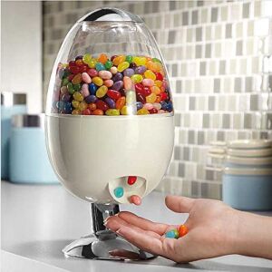 Automatic Treat dispenser Motion Activated Touch-free Dispenser Gumball Candy Snacks Peanuts Desktop candy dispenser White