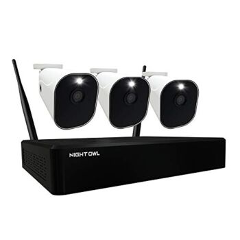 Night Owl 1080p Wire Free Smart Security System with 3 Battery Powered 1080p HD Wi-Fi IP Indoor/Outdoor Cameras with Night Vision, and 1TB Hard Drive (Expandable up to a Total of 10 Wi-Fi Devices) | The Storepaperoomates Retail Market - Fast Affordable Shopping