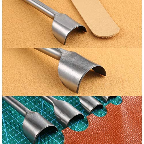 Caydo 8 Pieces Leather Tools Craft Half-Round Cutter Punch for Crafting Strap Belt, Wallet and Bag, 5-40 mm | The Storepaperoomates Retail Market - Fast Affordable Shopping