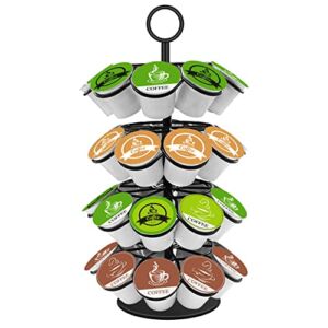 KIMIUP Coffee Pod Holder, Coffee Pod Storage Compatible with K-Cups(36 Pods), Kitchen Detachable Coffee Pod Organizer for Countertop, Spins 360-Degrees Coffee Pod Carousel