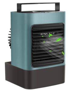 TOCOOL Portable Air Conditioner Fan, Personal Mini Air Cooler Quiet Desk Fan Air Conditioners Portable for Home Office Bedroom Indoor Outdoor Dark Green