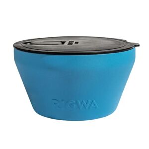 RIGWA 1.5 | Stainless Steel Insulated Food Container | Spill Proof Bowls with Lids | 48oz Vacuum Sealed Container | Hot and Cold Insulated Bowl | Blue Dusk |