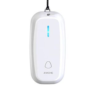 AVICHE New Version M5 Necklace Wearable Mini Personal with USB Negative Ion Generator | White