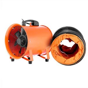 SHZOND 12 Inch Utility Blower 2295 CFM Portable Ventilator High Velocity Utility Blower with 5M Duct Hose