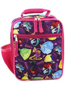Disney Princess Girl’s Soft Insulated School Lunch Box (One Size, Purple/Pink)
