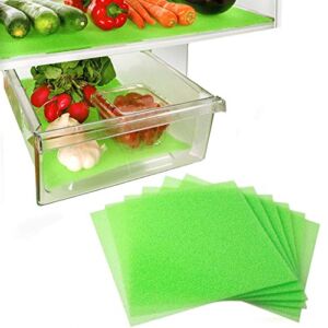 Dualplex® Fruit & Veggie Life Extender Liner for Fridge Refrigerator Drawers, 12 x 15 Inches (6 Pack) – Extends The Life of Your Produce & Prevents Spoilage