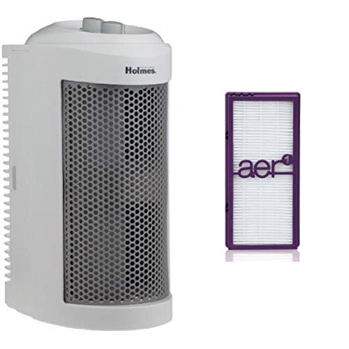 Holmes True HEPA Allergen Remover Mini Tower Air Purifier with Performance Filter | The Storepaperoomates Retail Market - Fast Affordable Shopping