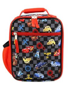 Disney Cars Lightning McQueen Boys Soft Insulated School Lunch Box (One Size, Black/Red)