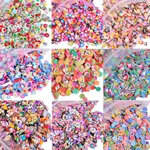 EHOPE 3D Fruit Slices Polymer Clay Slices Fruit Nail Art Slices Polymer Slices DIY Fruit Nail Art Supplies Making Kit Decoration Arts Crafts for Nail Art and Cellphone Decorations （5000 PCS）