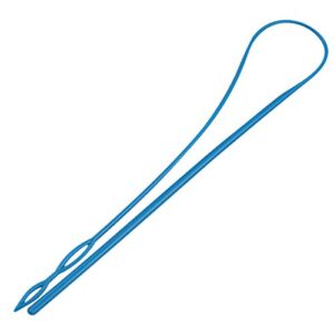 1Pcs 23In Flexible Plastic Drawstring Threader Tool, Easy Threader Drawstring Replacement Tool for Jackets Swim Trunks Pants Sweatpants Shorts Hoodies (Blue)