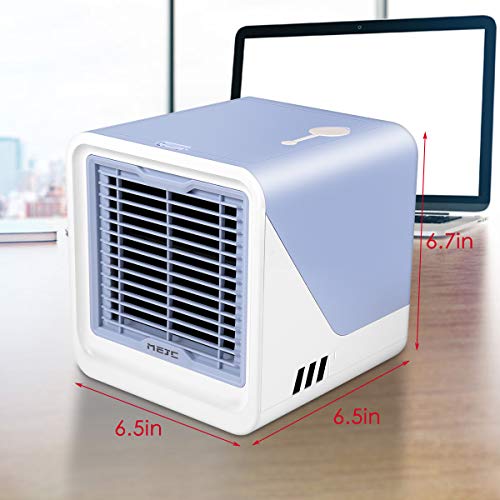 Portable Air Conditioner,Personal Air Cooler with 3-Speeds,Mini Air Conditioner with LED Light,Desktop Cooling Fan with Handle,Suitable for Room/Office | The Storepaperoomates Retail Market - Fast Affordable Shopping