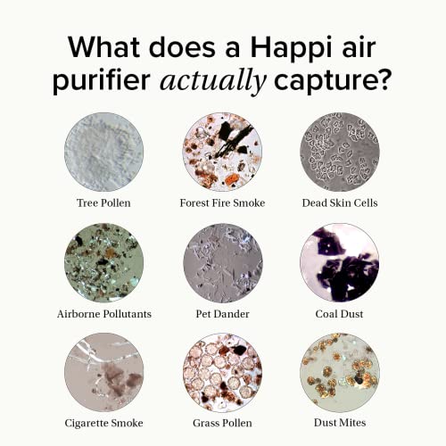Our Happi Air Purifier for Larger Rooms, HEPA H13 Filter 5 Layers w/ Active Carbon and UV, Captures 99.98% of Airborne Toxins, Air Quality Index Display- Auto Self Cleaning, Sleep Mode, 5 Speeds, Whisper Quiet, Black | The Storepaperoomates Retail Market - Fast Affordable Shopping
