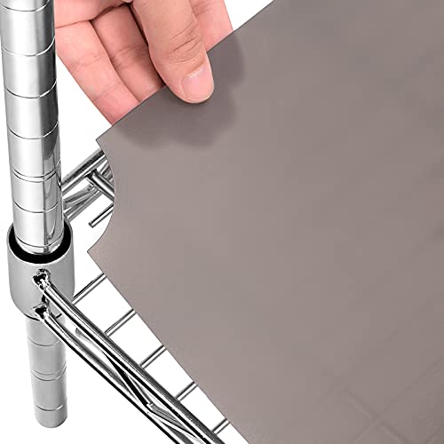 Anoak Heavy Duty Wire Shelf Liners Waterproof Polypropylene Wire Rack Liner for Wire Shelving Units and Cabinets Shelves, Kitchen, Garage, Set of 5, Frosted… (Grey, 14”x30”x5) | The Storepaperoomates Retail Market - Fast Affordable Shopping
