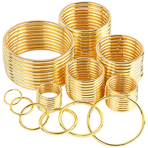 60Pcs 6 Sizes Gold Metal O Rings Multi-Purpose Buckle Loop Ring for Hardware Bags DIY Keychains Belts Craft Projects, 15mm, 20mm, 25mm, 32mm, 38mm, 50mm | The Storepaperoomates Retail Market - Fast Affordable Shopping