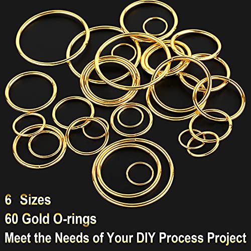 60Pcs 6 Sizes Gold Metal O Rings Multi-Purpose Buckle Loop Ring for Hardware Bags DIY Keychains Belts Craft Projects, 15mm, 20mm, 25mm, 32mm, 38mm, 50mm | The Storepaperoomates Retail Market - Fast Affordable Shopping