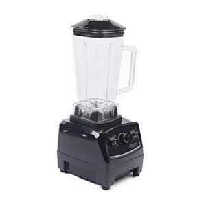Professional Blender,Commercial Countertop Blender Smoothie Maker, 3HP 2200W Heavy DutyHigh Speed 45000RPM Kitchen Smoothie Blender Food Mixer 2000ml for Soup,fish, Crusing Ice, Frozen Desser, Shakes and Smoothies (Black)