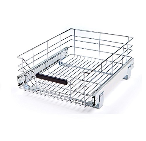 Seville Classics Chrome Wire Sliding Storage Drawer | The Storepaperoomates Retail Market - Fast Affordable Shopping