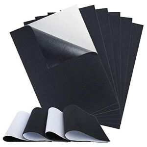 Sntieecr 10 Pieces Black Adhesive Back Felt Sheets, 1.6mm Thickness Fabric Sticky Back Sheets, A4 Size 8.3″ x 11.8″ (21cm x 30cm) for DIY Craft and Home Decorations