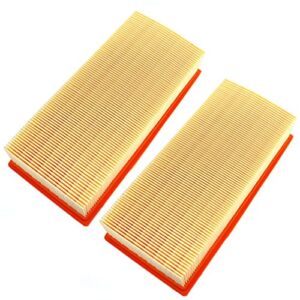 AISEN Pack of 2 Air Filter for Karcher 6.904-176.0 and 6.904-367.0 Vacuum NT 35/1 NT 45/1 NT 55/1 NT 611 ECO
