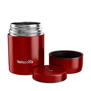 Yelocota Food Jar,27Oz Vacuum Insulated Stainless Steel Lunch Thermos, Leak Proof Wide Mouth Soup Containers,Food Flask for Hot or Cold Food
