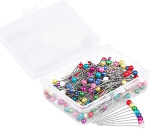 Sewing Pins, 600 PCS Straight Pins 1.6 in Pearlized Ball Head Pins, Sewing Pins for Fabric DIY Sewing Pins Crafts