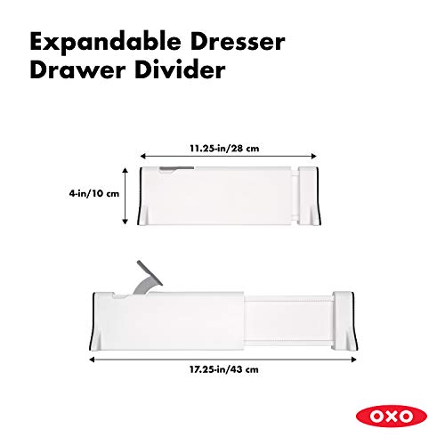 OXO Good Grips Expandable Dresser Drawer Divider – 2 Pack | The Storepaperoomates Retail Market - Fast Affordable Shopping