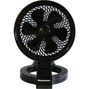 Keystone KSTFD070CAG Convertible Fan, 7-Inch, Black