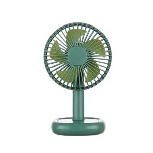 Small Desk Fan for Office Table, Cute but Mighty, 3 Speeds, USB Powered, 60° Adjustment, Quiet Portable Personal Fan ,for Home Office Bedroom or Outdoor Use(green)