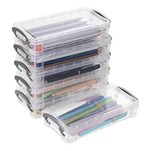 BTSKY Large Capacity Pencil Box, Office Supplies Storage Organizer Box, Brush Painting Pencils Storage Box Watercolor Pen Container Drawing Tools(6 Pack) | The Storepaperoomates Retail Market - Fast Affordable Shopping