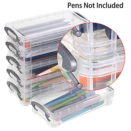 BTSKY Large Capacity Pencil Box, Office Supplies Storage Organizer Box, Brush Painting Pencils Storage Box Watercolor Pen Container Drawing Tools(6 Pack) | The Storepaperoomates Retail Market - Fast Affordable Shopping