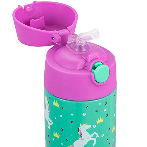 Snug Kids Water Bottle – insulated stainless steel thermos with straw (Girls/Boys) – Unicorn, 17oz | The Storepaperoomates Retail Market - Fast Affordable Shopping