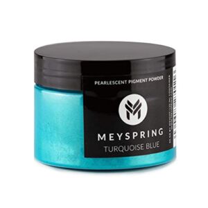 MEYSPRING Turquoise Blue Epoxy Resin Color Pigment – 50g – Mica Powder for Epoxy